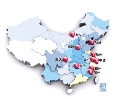 全國(guó)十大“浪漫城市”排行榜出爐 北上廣未入前十