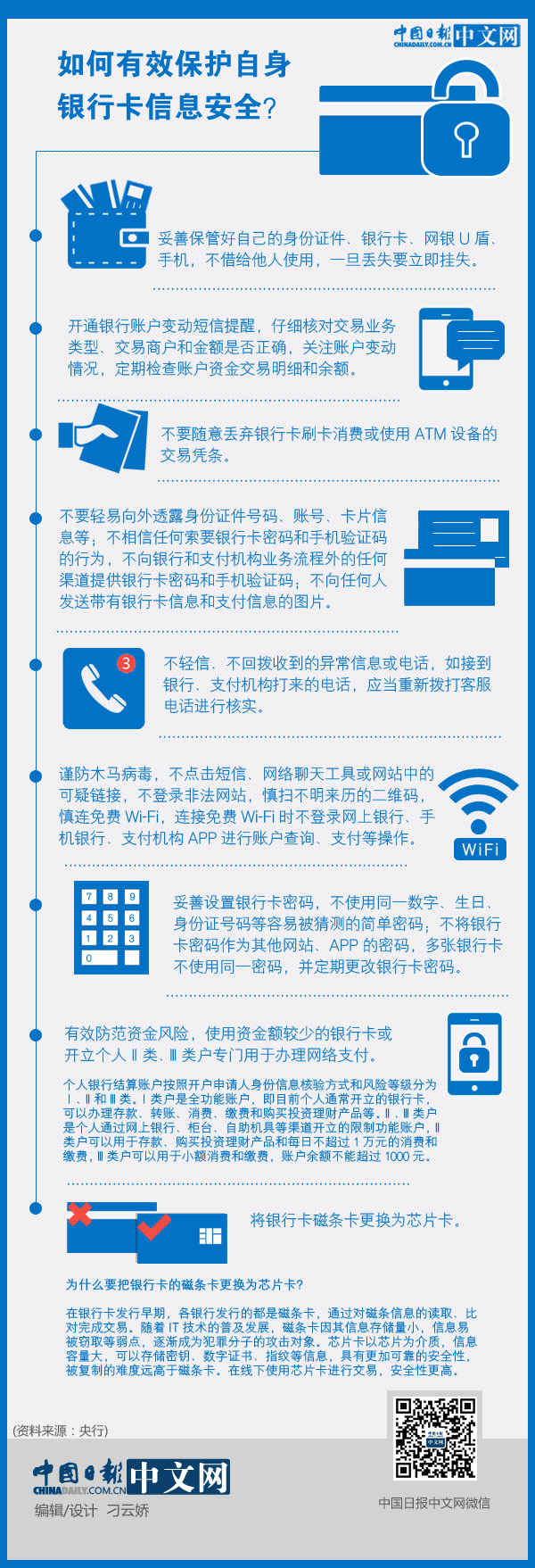 如何有效保護自身銀行卡信息安全？ 一圖看懂